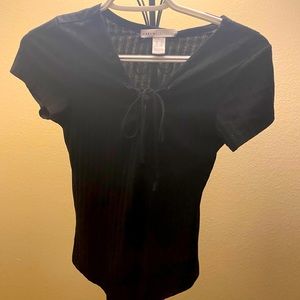Black scoop neck bodysuit